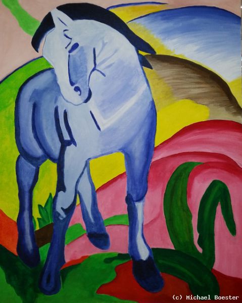 Das Blaue Pferd Franz Marc Wert